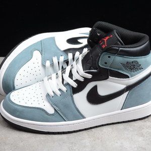 newNike Air Jordan 1 white blue high top basketbal